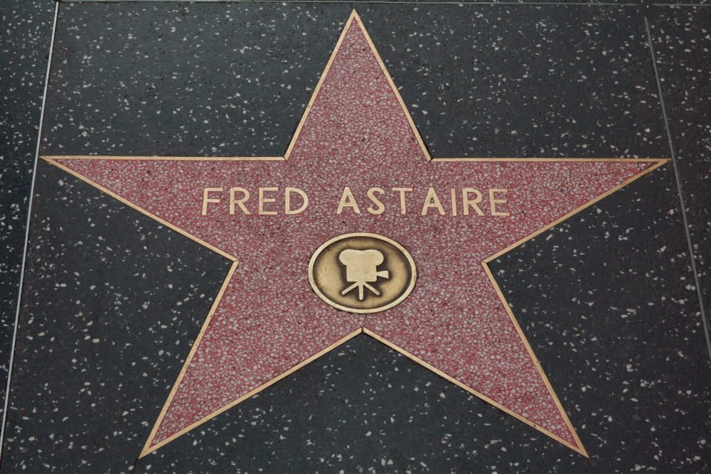 Walk of fame with Fred Astaire's star